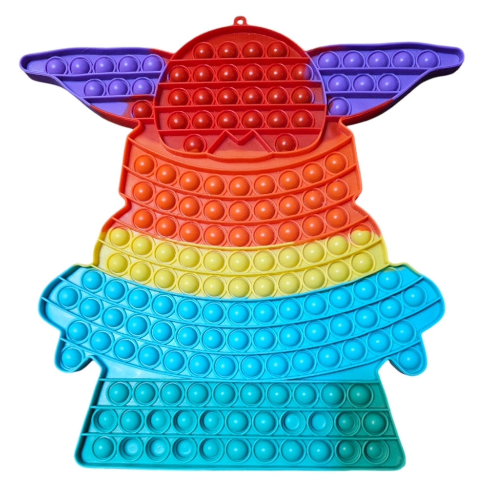 Baby Yoda (Grogu) Shaped Pop-it Fidget Toy